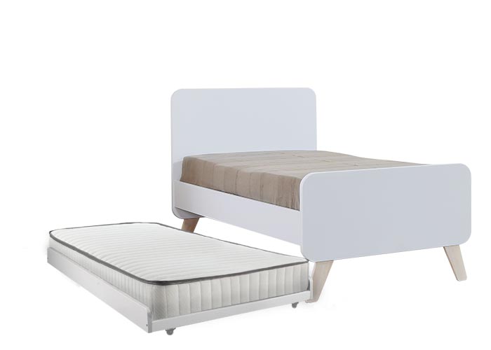 Oslo Super Single Bed Frame with Pull Out Single Bed